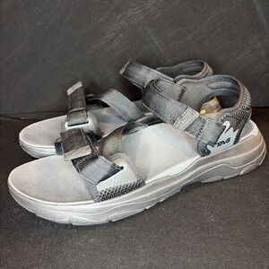 Teva Mens Zymic Sandals, Black/Grey, Size 12, New Without Box